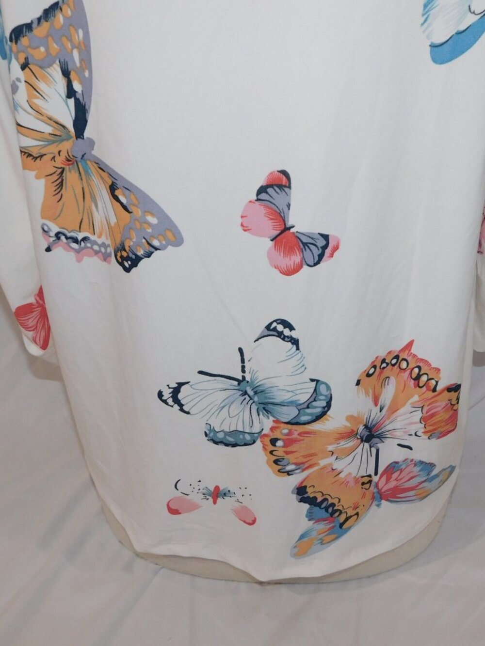 Beechers Brook White Butterfly Butterflies Multicolor Pullover Blouse Women XL - Picture 9 of 11